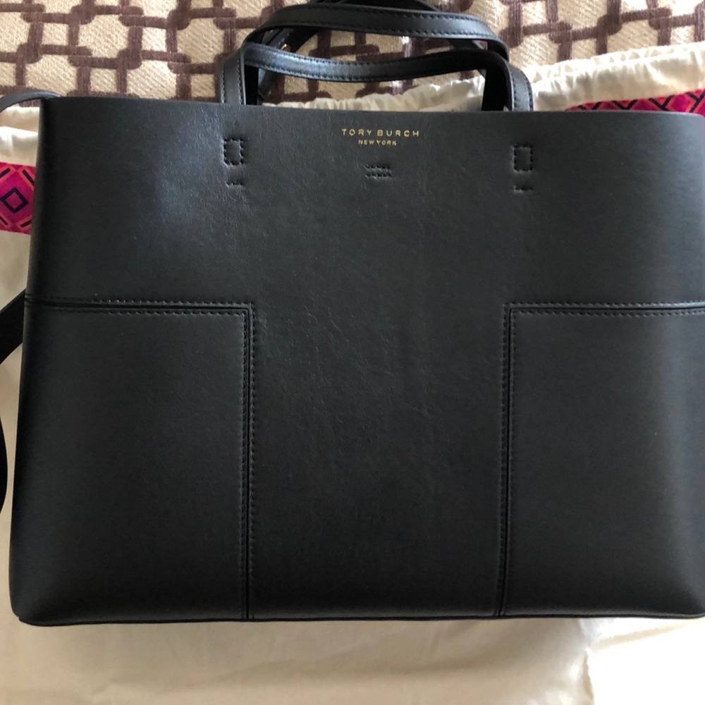Tory Burch Block-T Triple Compartment Tote